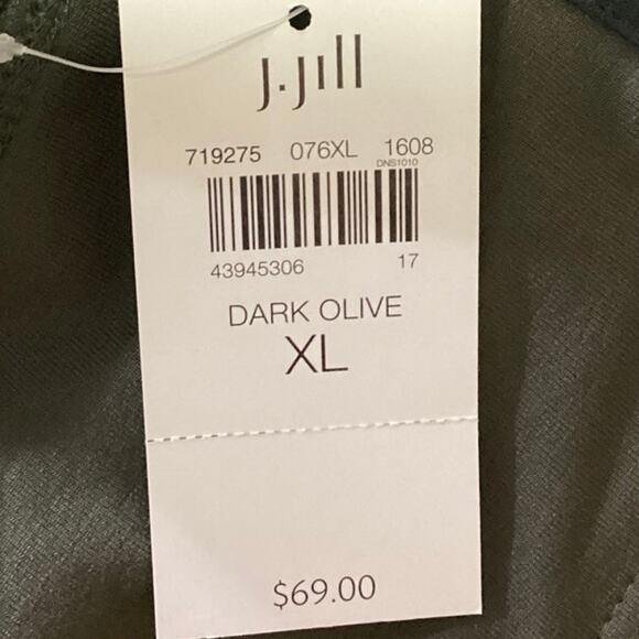 J.Jill NWT Women's Green Smooth Fit high Waisted Wearever Pencil Mini Skirt XL - Picture 5 of 6